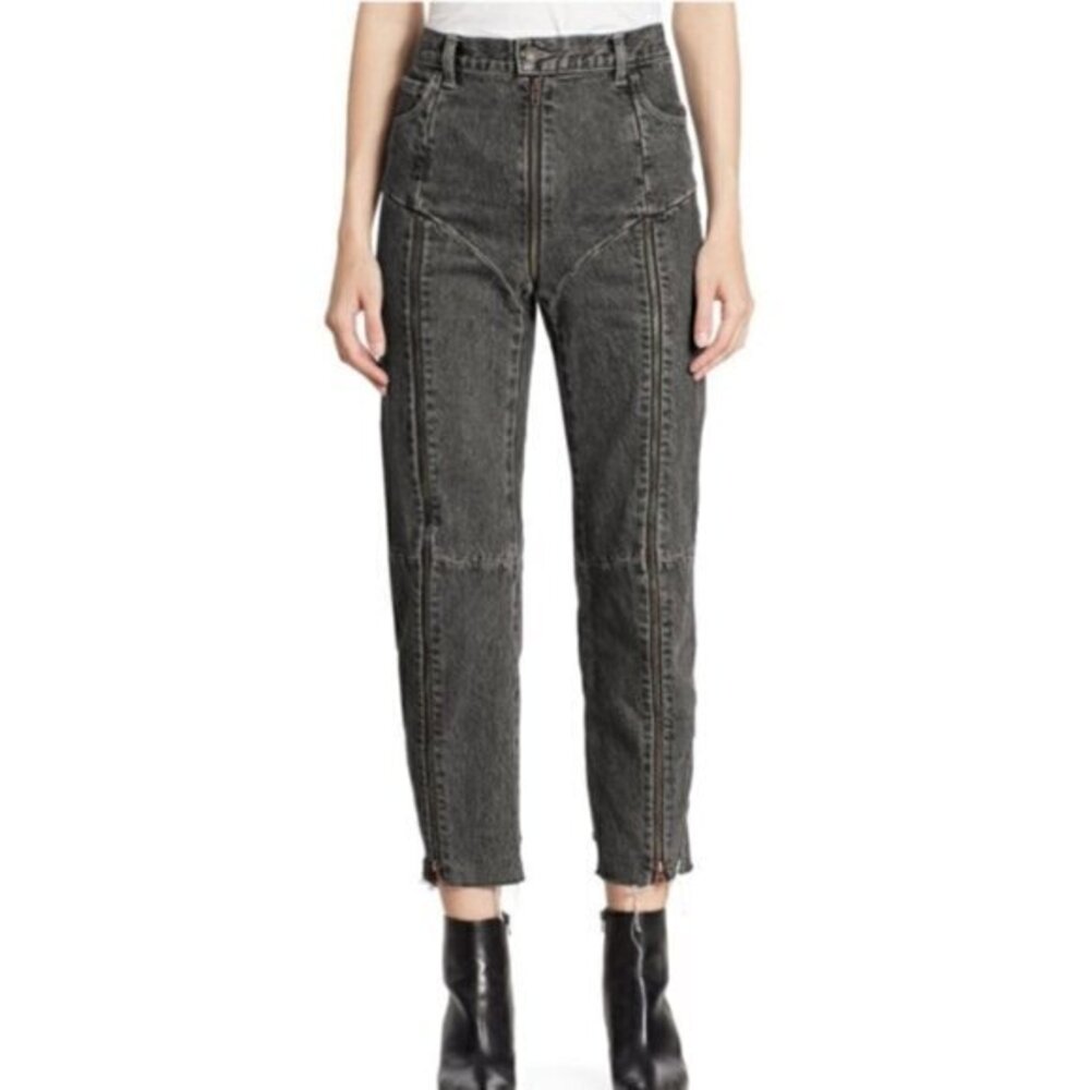 Fashion High Waisted Zipper Jeans